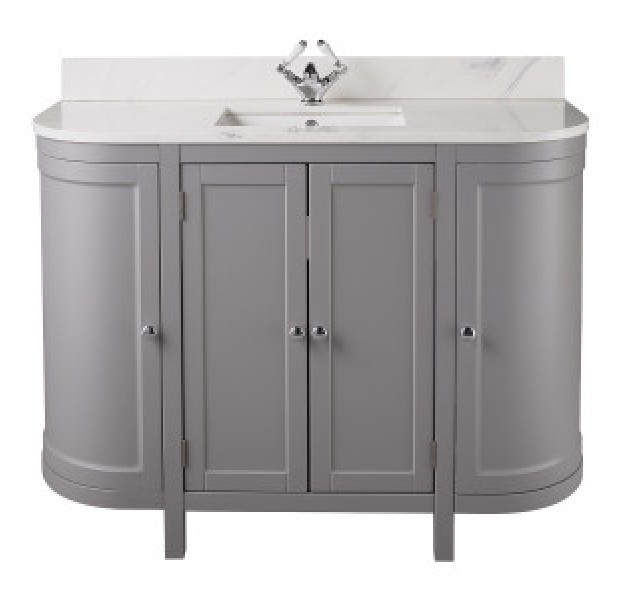 Holborn Curved 1200mm Traditional Floor-Standing Vanity Unit
