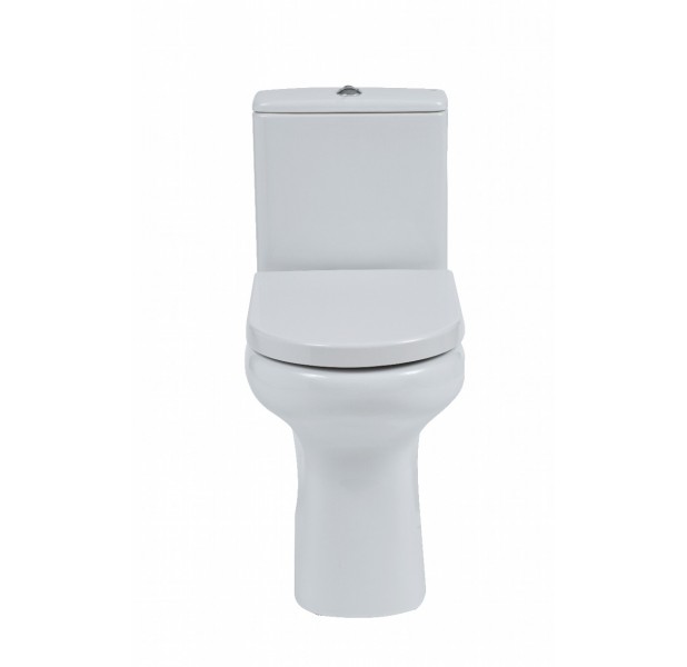 Compact Close Coupled Toilet Including Standard Seat 